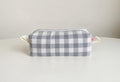 Estuche Rectangular Vichy Gris